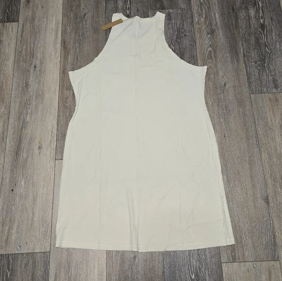 SKIMS Kim Kardashian Women's 4X Soft Lounge High Crew Neck Mini Tank Dress New - Picture 2 of 6